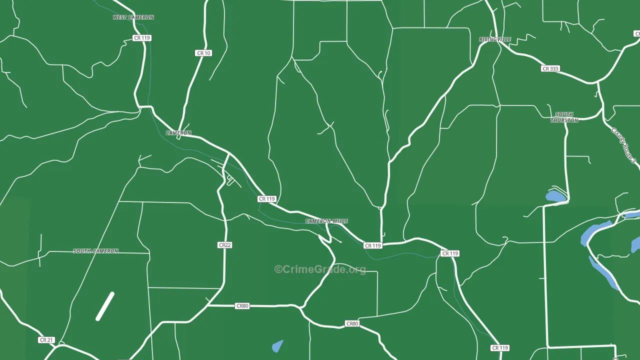 14820, NY Map of Vehicle Theft Rates