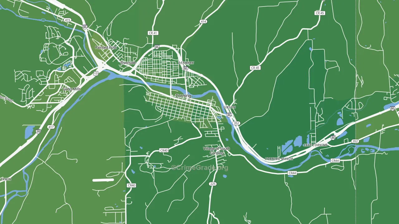 14830, NY Map of Vehicle Theft Rates