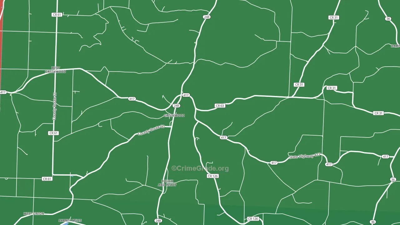 14839, NY Map of Vehicle Theft Rates