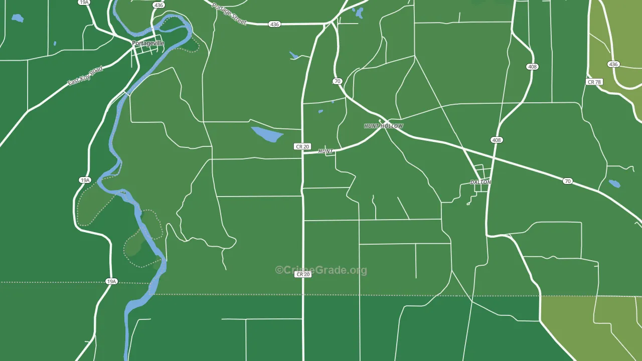 14846, NY Map of Vehicle Theft Rates