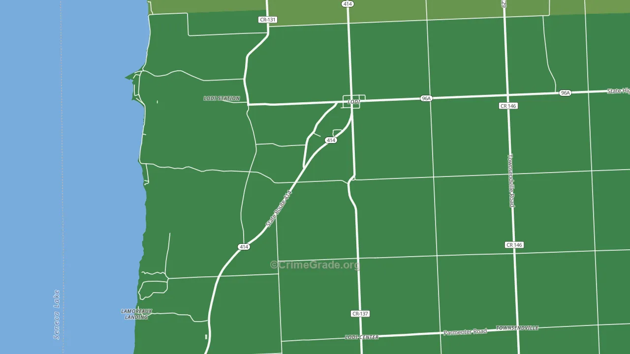 14860, NY Map of Vehicle Theft Rates
