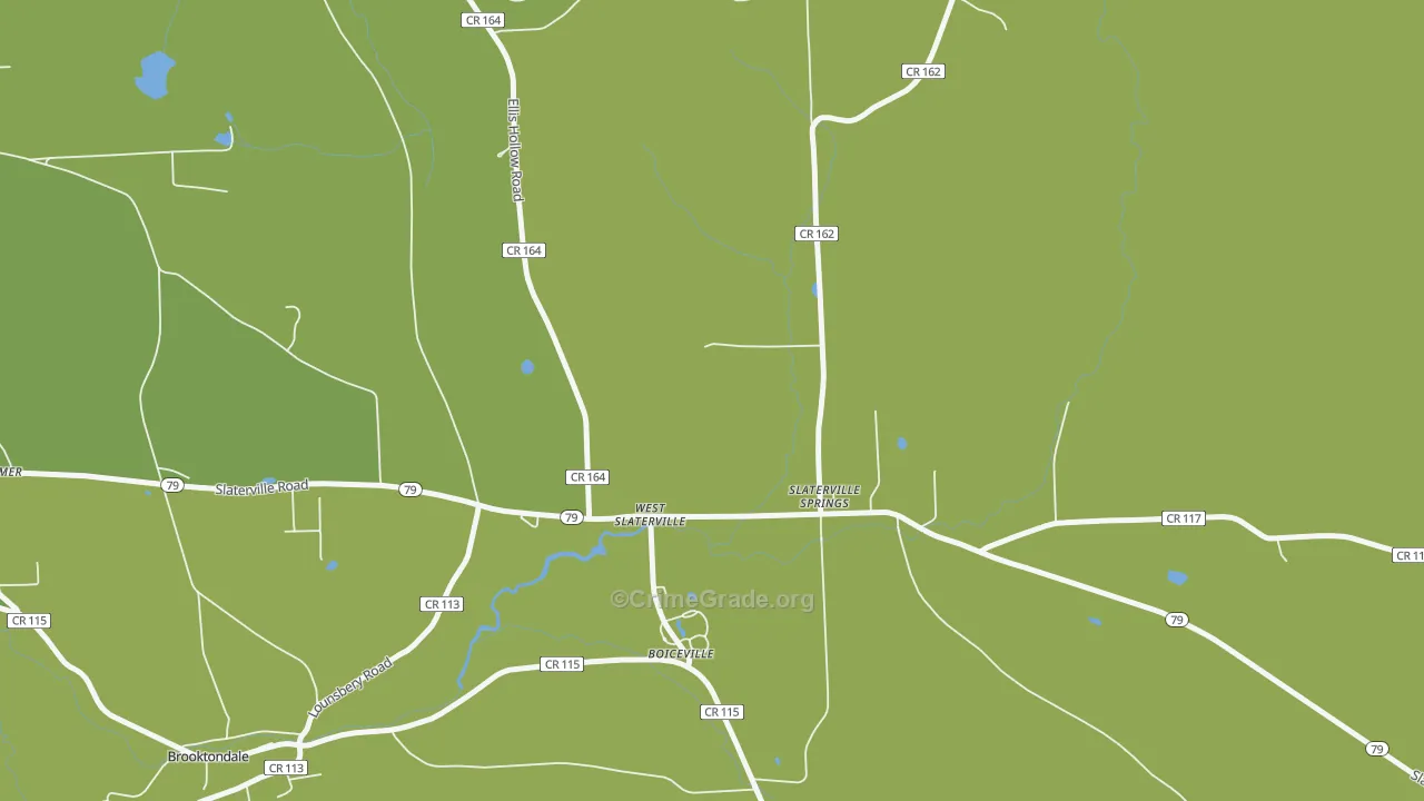 14881, NY Map of Vehicle Theft Rates