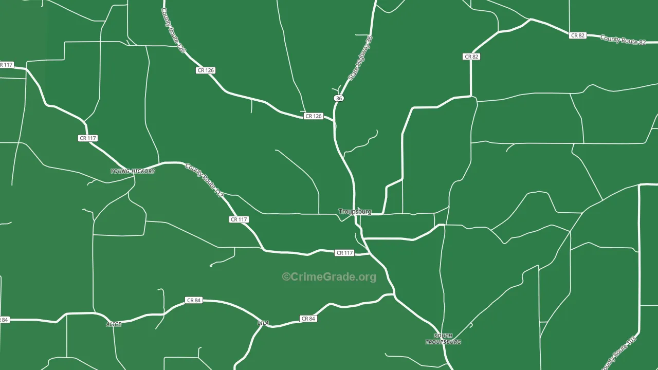 14885, NY Map of Vehicle Theft Rates