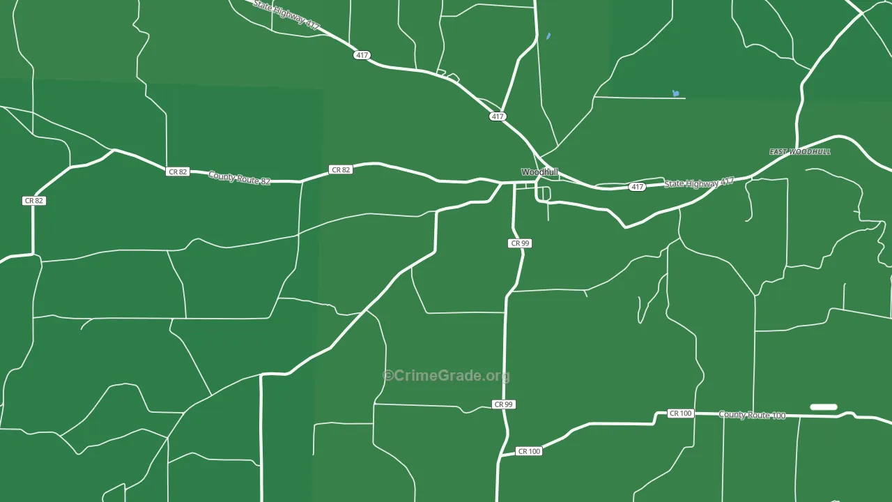 14898, NY Map of Vehicle Theft Rates