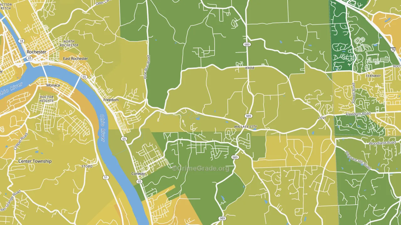 15042, PA Map of Vehicle Theft Rates