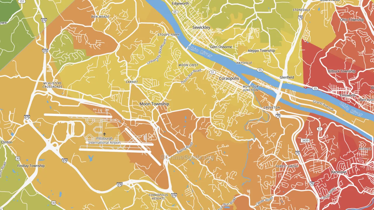 15108, PA Map of Vehicle Theft Rates