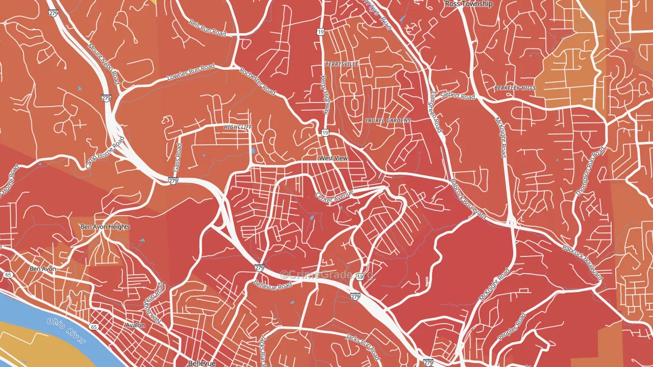 15229, PA Map of Vehicle Theft Rates