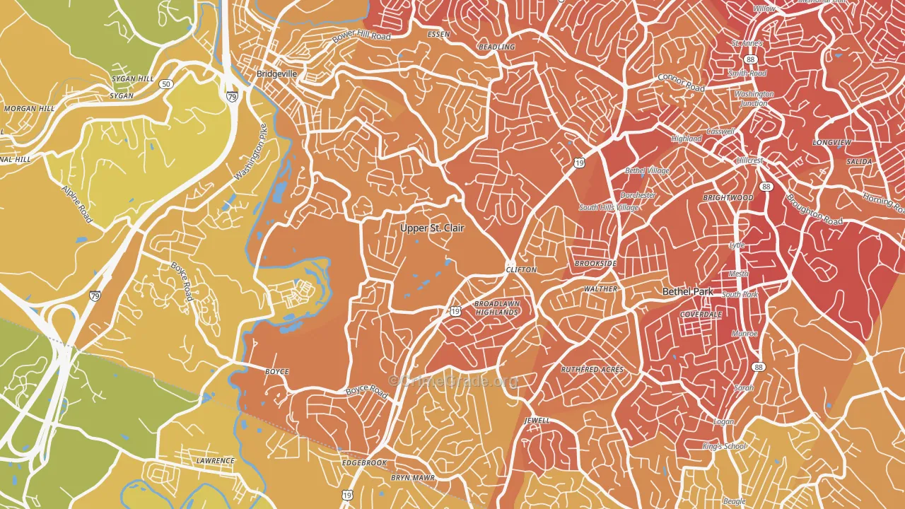 15241, PA Map of Vehicle Theft Rates