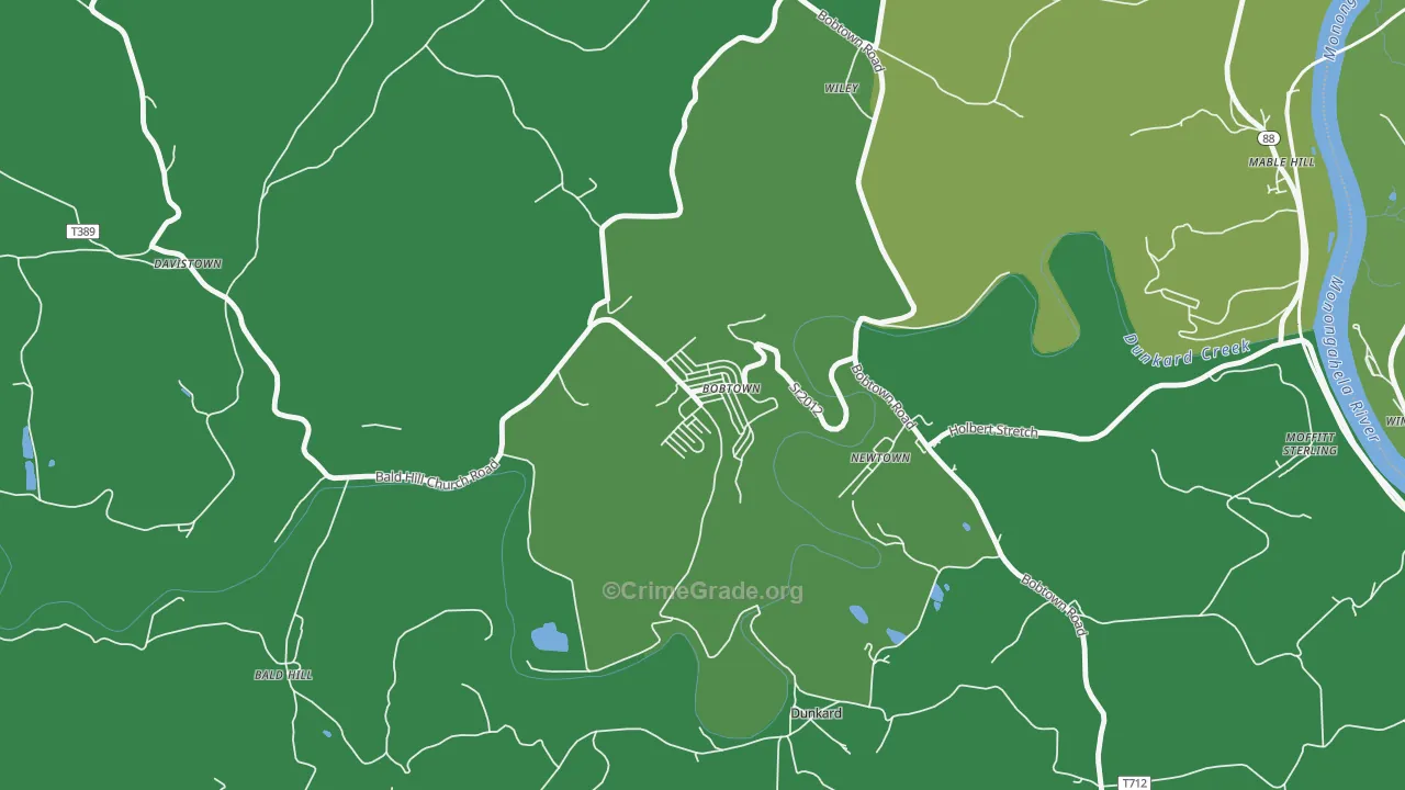 15315, PA Map of Vehicle Theft Rates