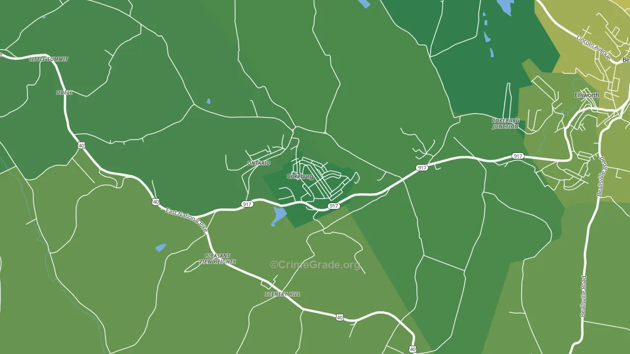 15324, PA Map of Vehicle Theft Rates