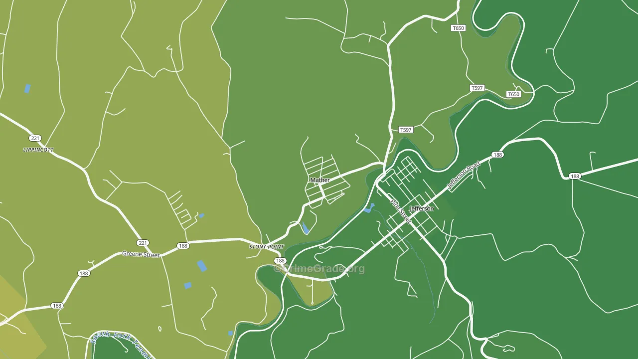 15346, PA Map of Vehicle Theft Rates