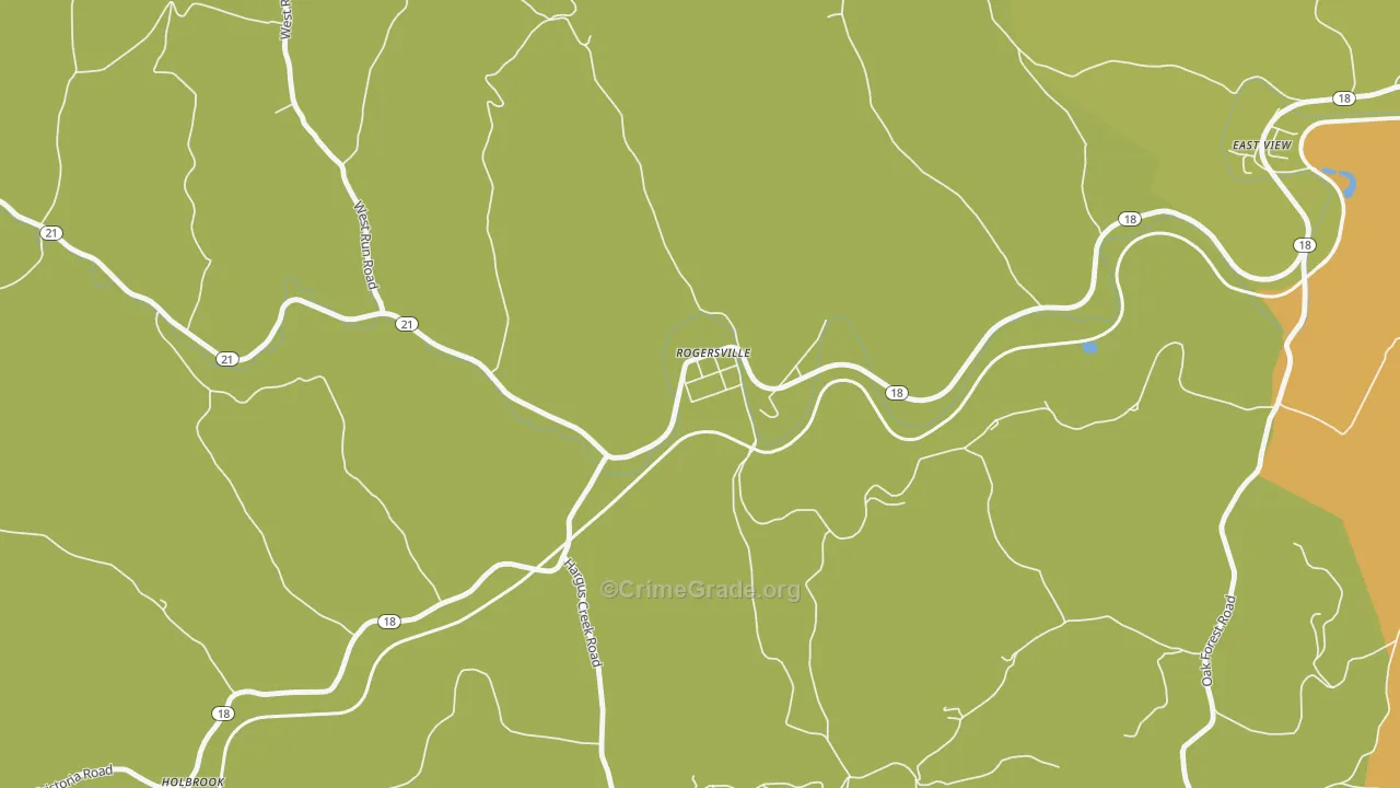 15359, PA Map of Vehicle Theft Rates