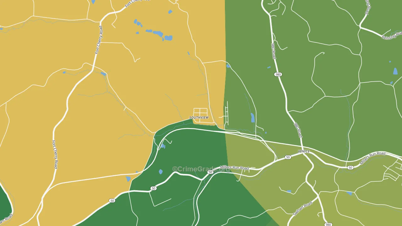 15361, PA Map of Vehicle Theft Rates