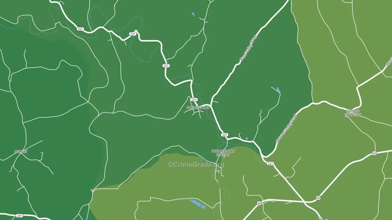 15365, PA Map of Vehicle Theft Rates