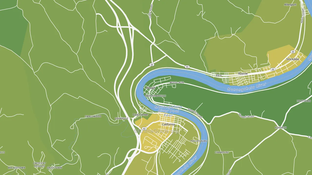 15466, PA Map of Vehicle Theft Rates