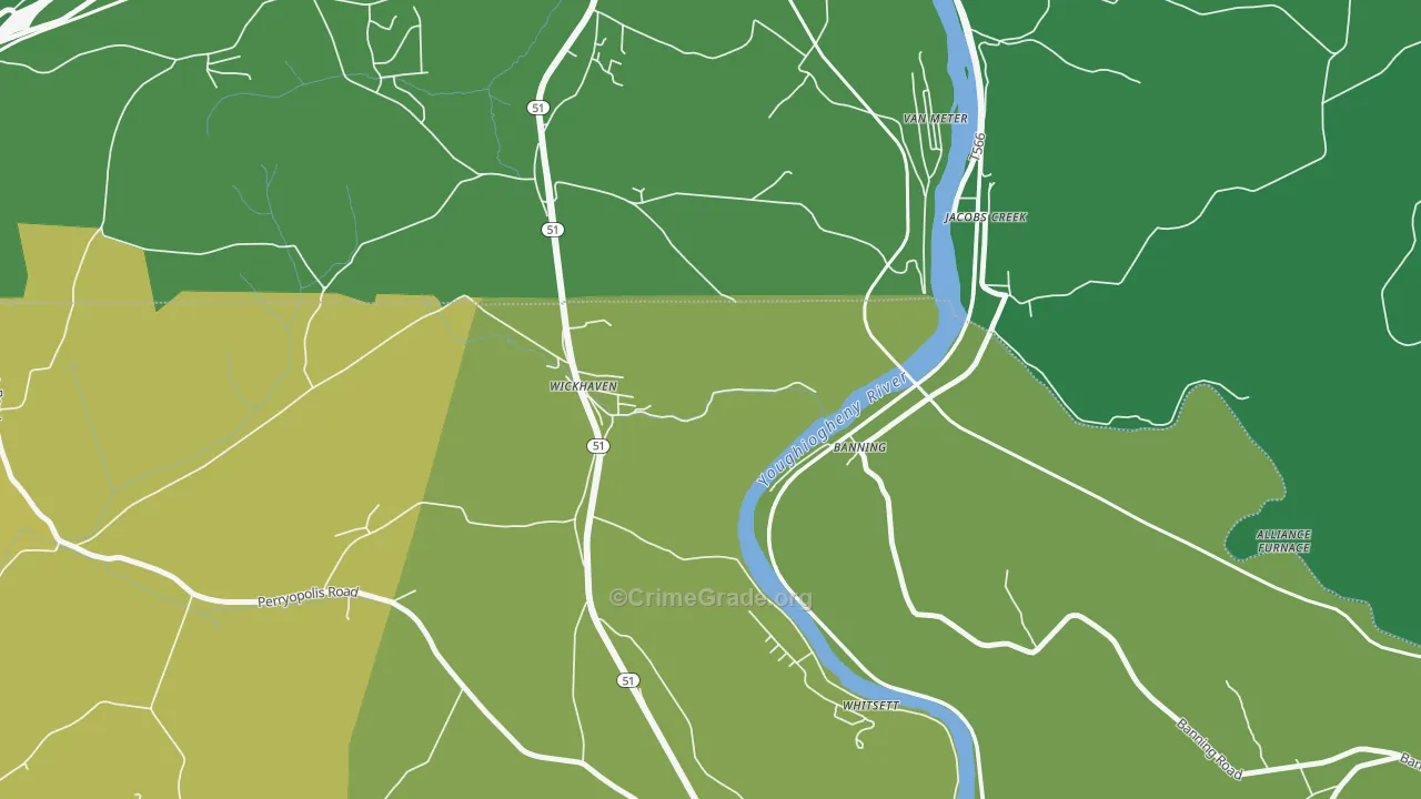 15492, PA Map of Vehicle Theft Rates