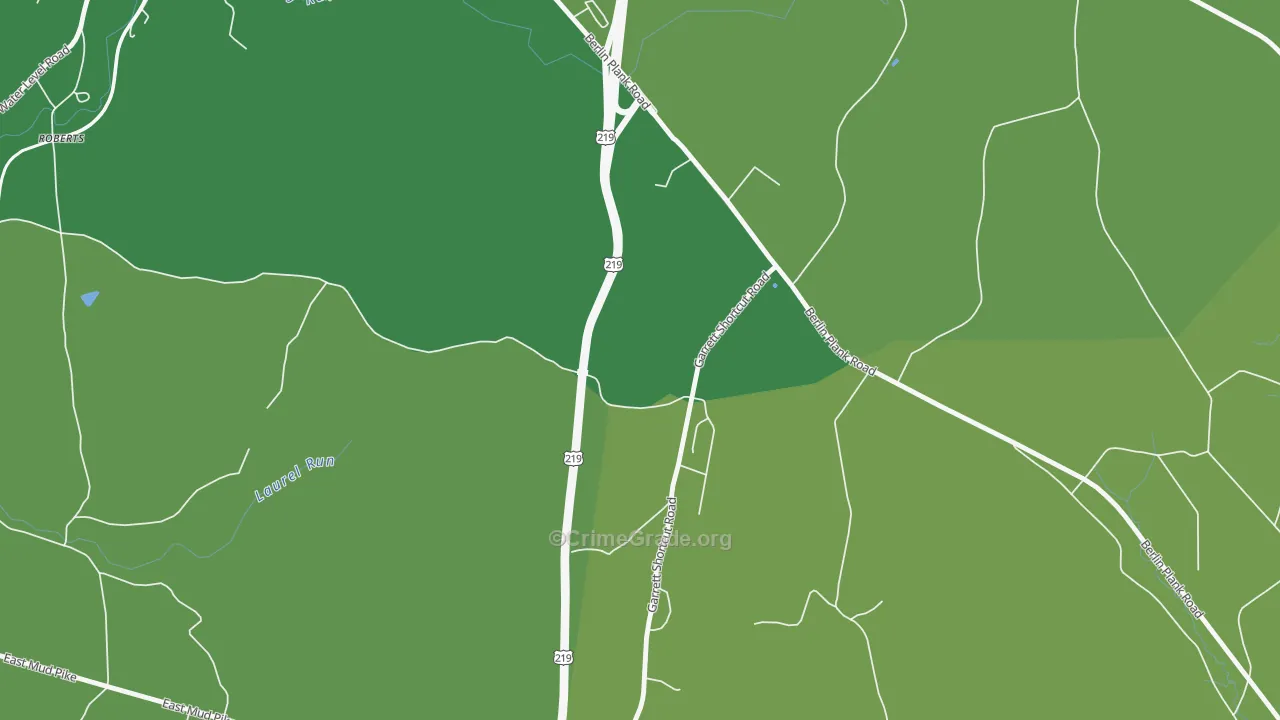 15510, PA Map of Vehicle Theft Rates
