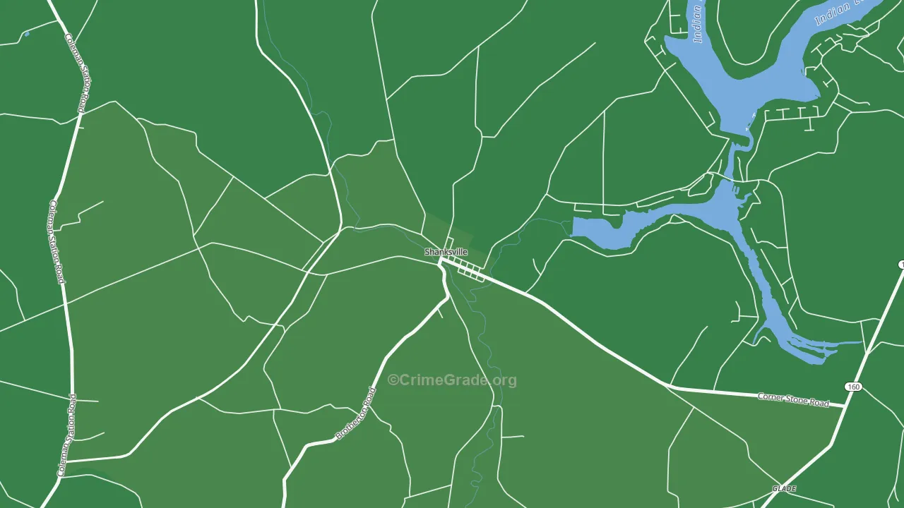 15560, PA Map of Vehicle Theft Rates