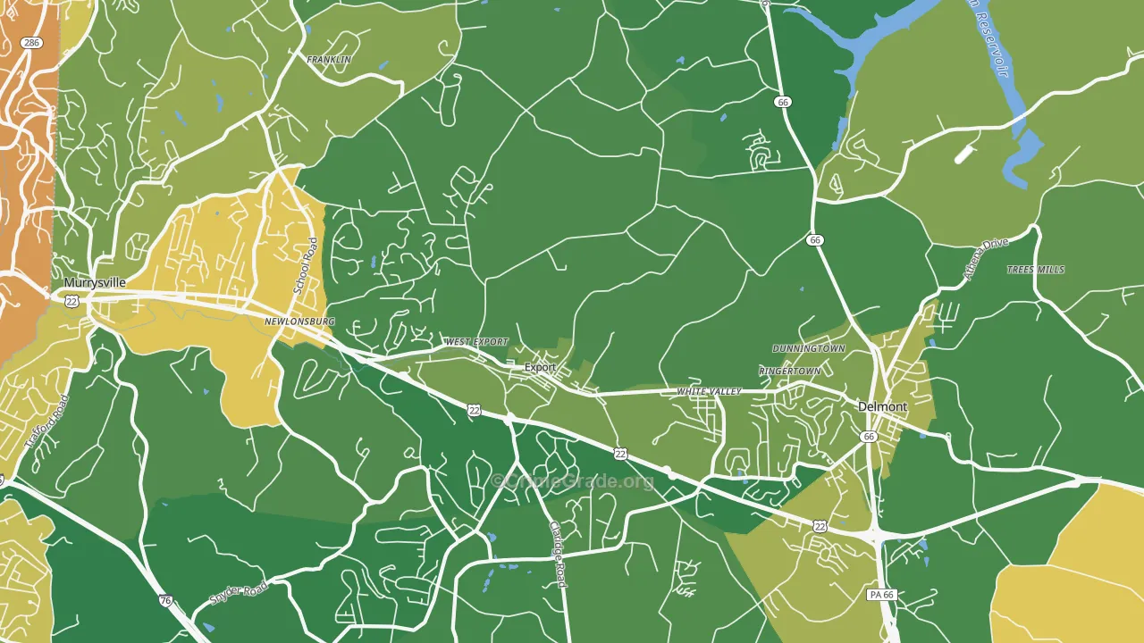 15632, PA Map of Vehicle Theft Rates