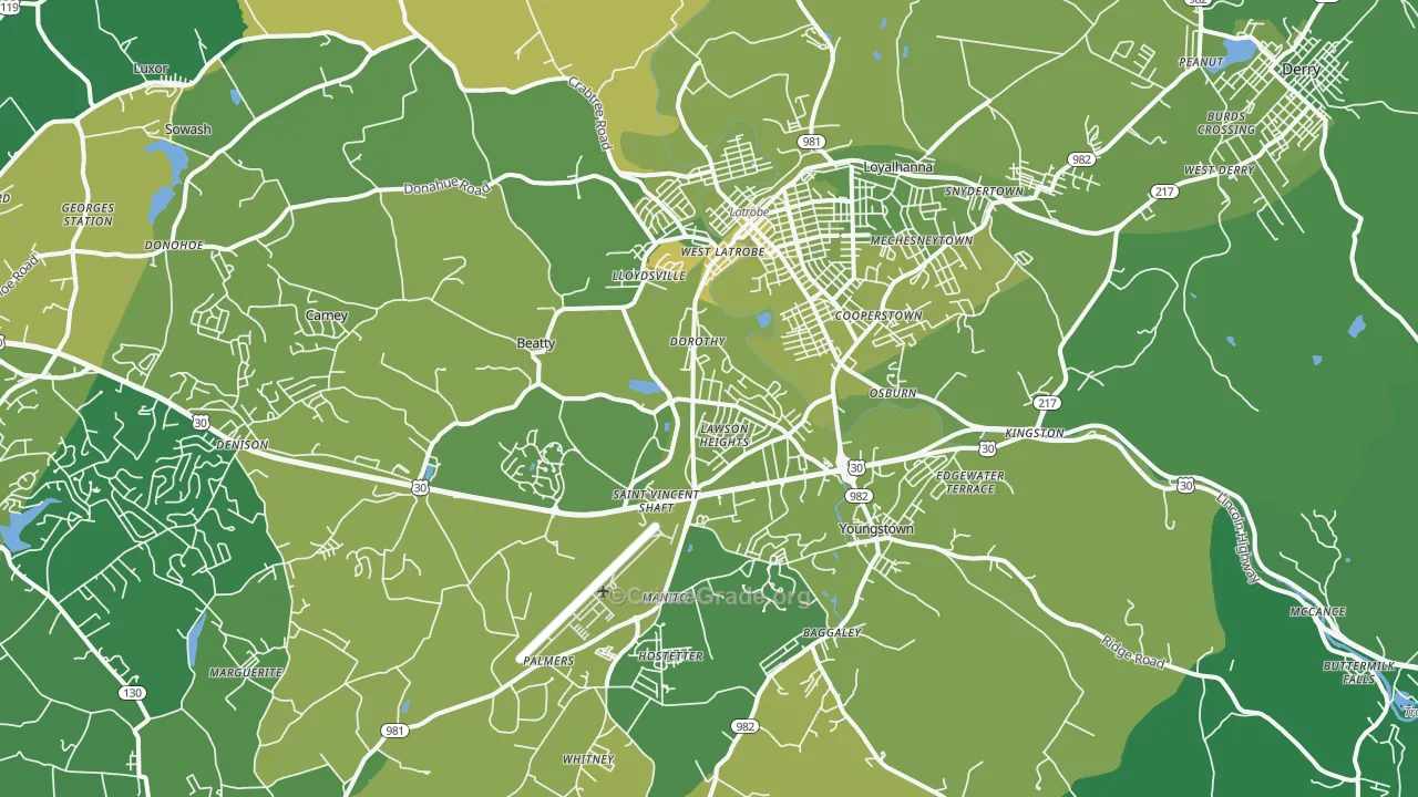 15650, PA Map of Vehicle Theft Rates