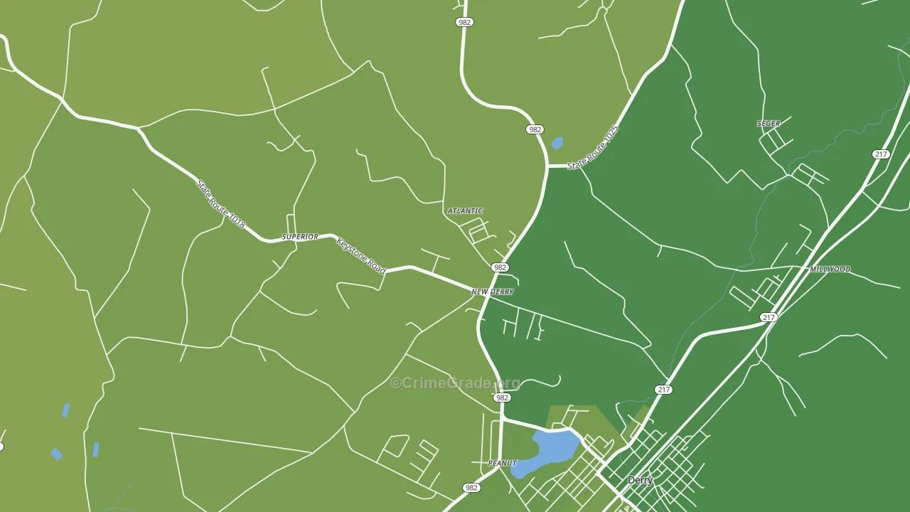 15671, PA Map of Vehicle Theft Rates