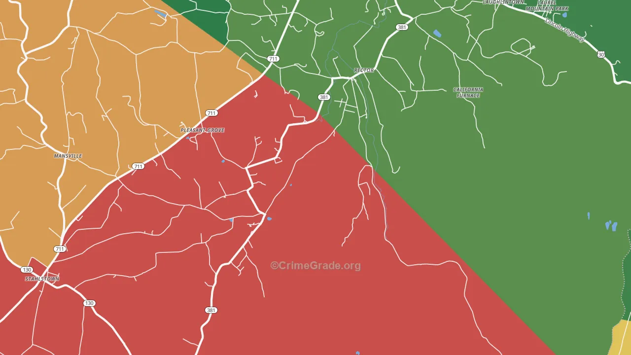 15677, PA Map of Vehicle Theft Rates