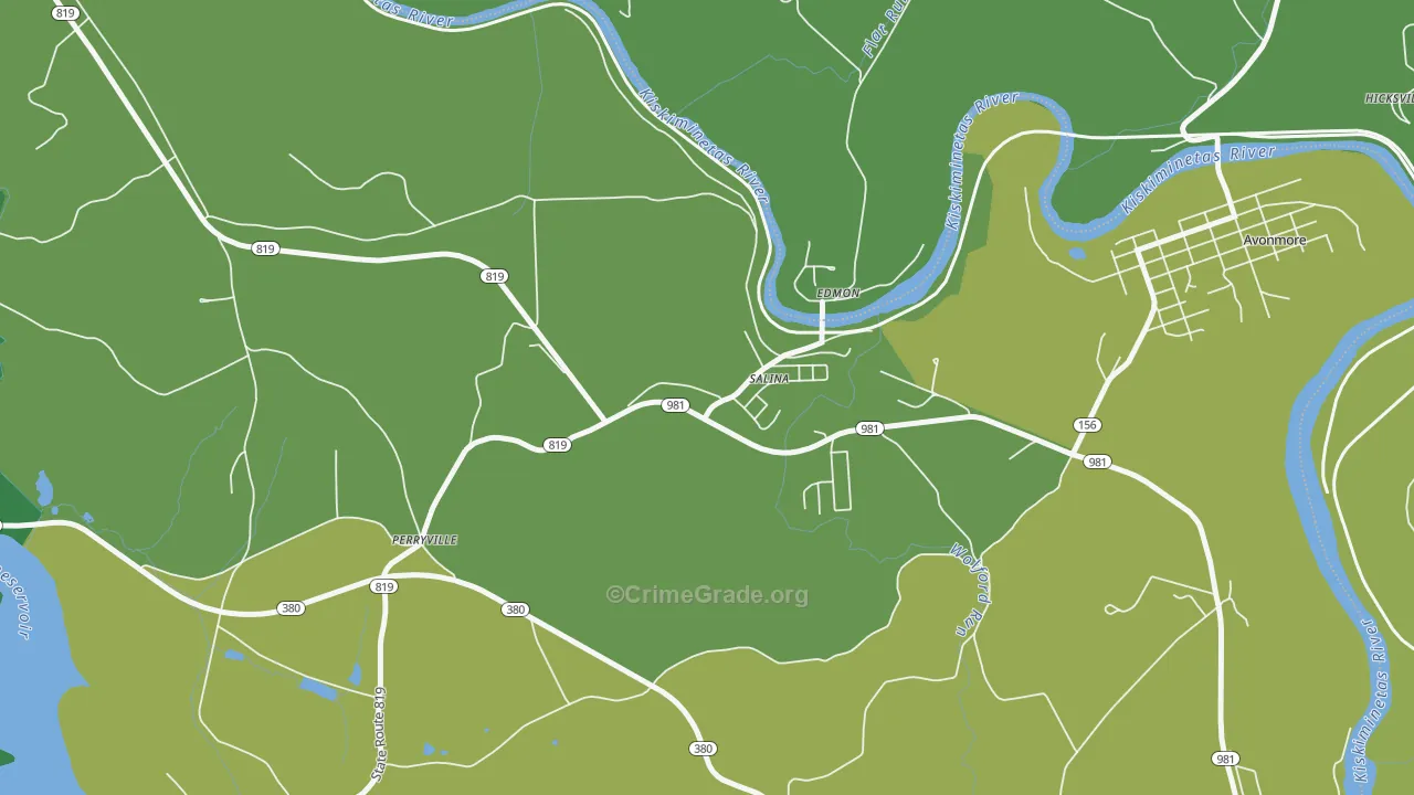 15680, PA Map of Vehicle Theft Rates