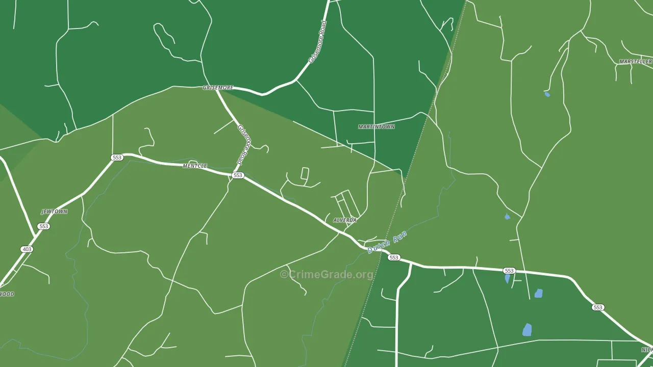 15710, PA Map of Vehicle Theft Rates