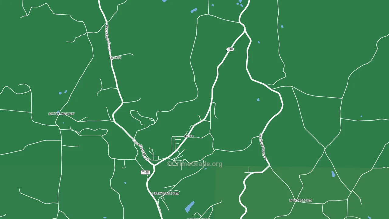 15711, PA Map of Vehicle Theft Rates