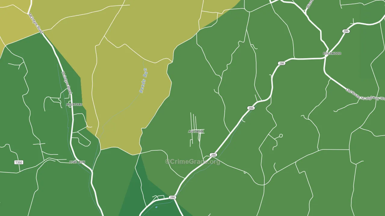 15713, PA Map of Vehicle Theft Rates