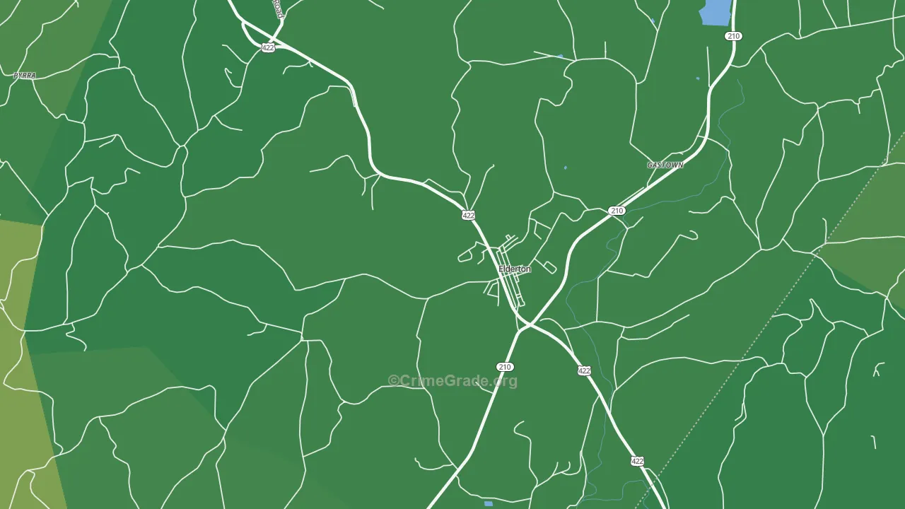 15736, PA Map of Vehicle Theft Rates