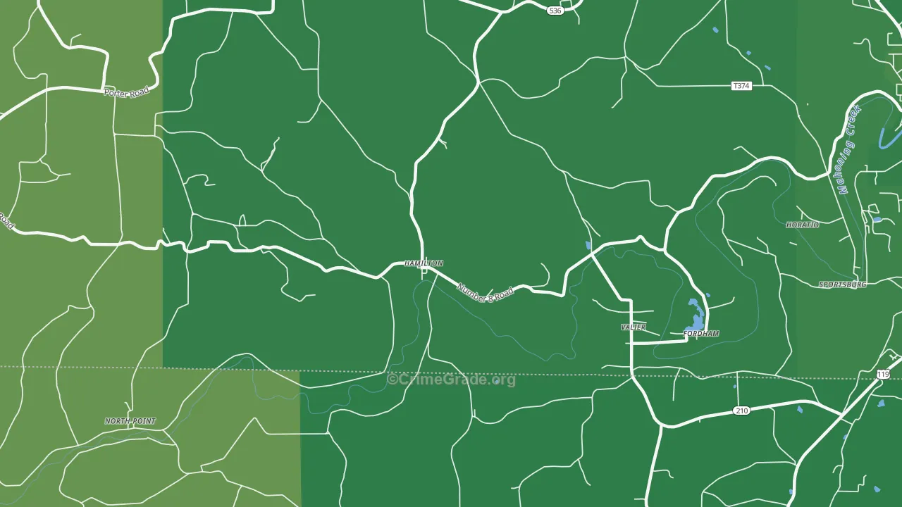 15744, PA Map of Vehicle Theft Rates