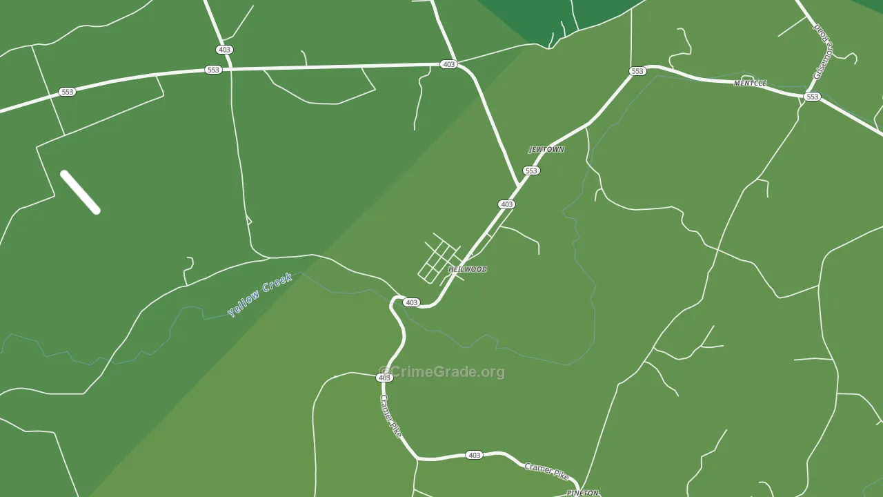 15745, PA Map of Vehicle Theft Rates