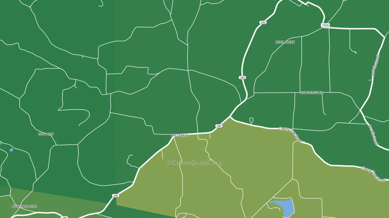 15746, PA Map of Vehicle Theft Rates
