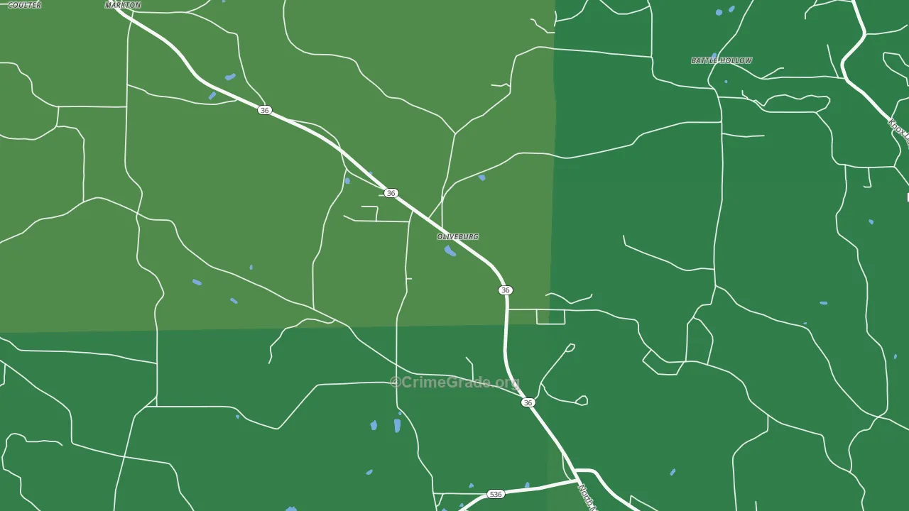 15764, PA Map of Vehicle Theft Rates