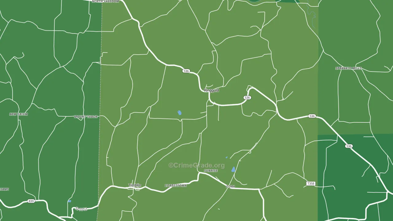 15770, PA Map of Vehicle Theft Rates