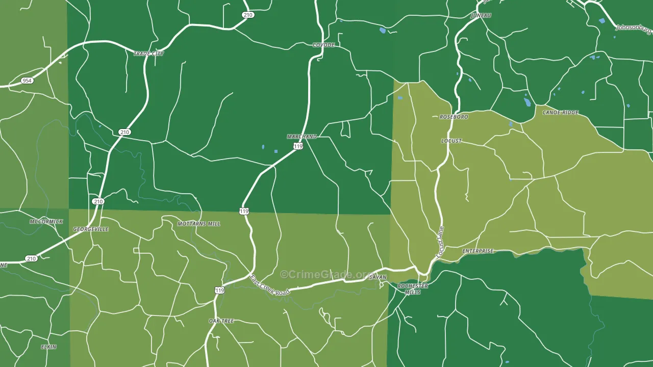 15771, PA Map of Vehicle Theft Rates