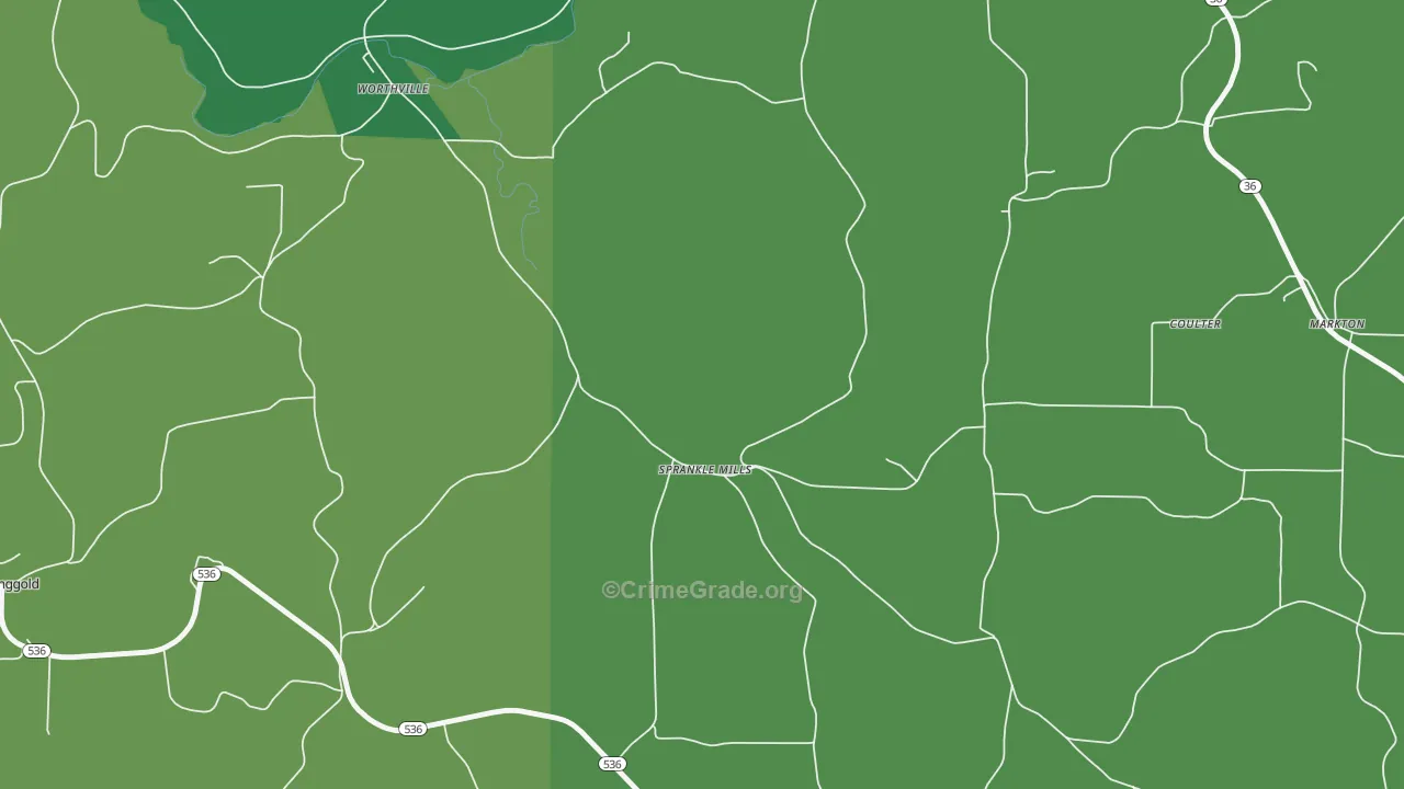 15776, PA Map of Vehicle Theft Rates