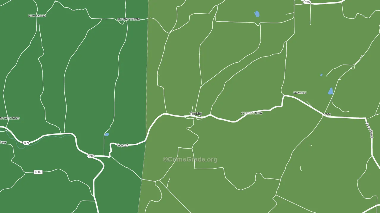 15778, PA Map of Vehicle Theft Rates