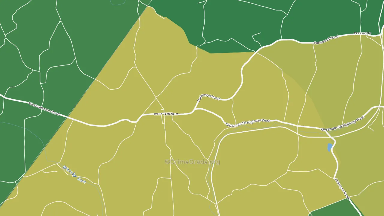 15783, PA Map of Vehicle Theft Rates
