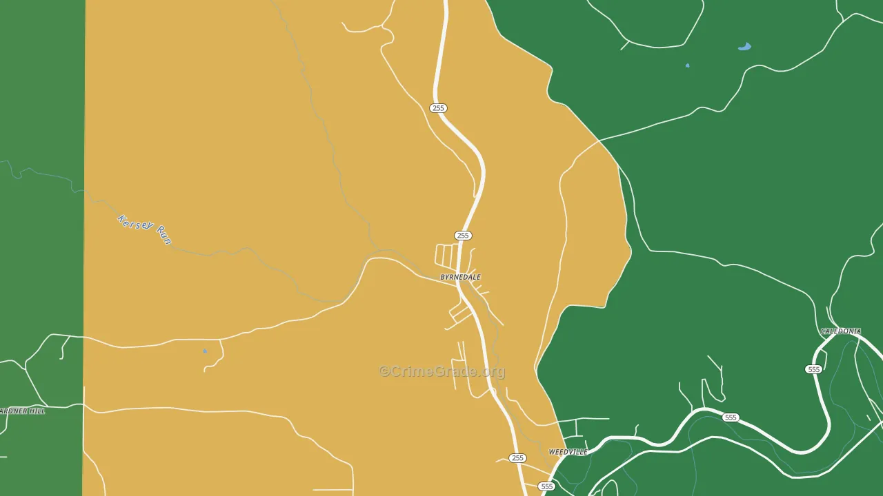 15827, PA Map of Vehicle Theft Rates