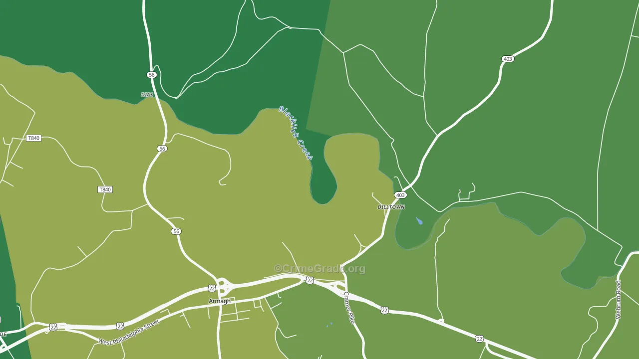 15929, PA Map of Vehicle Theft Rates