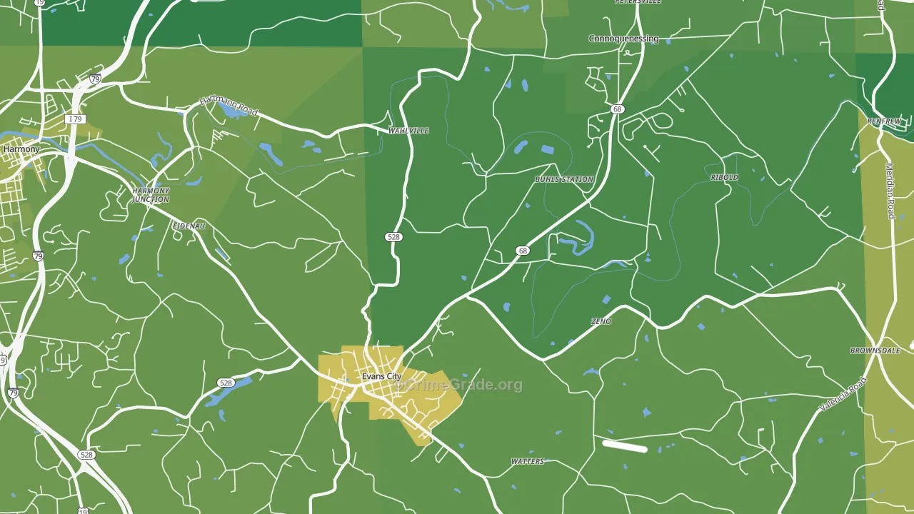16033, PA Map of Vehicle Theft Rates