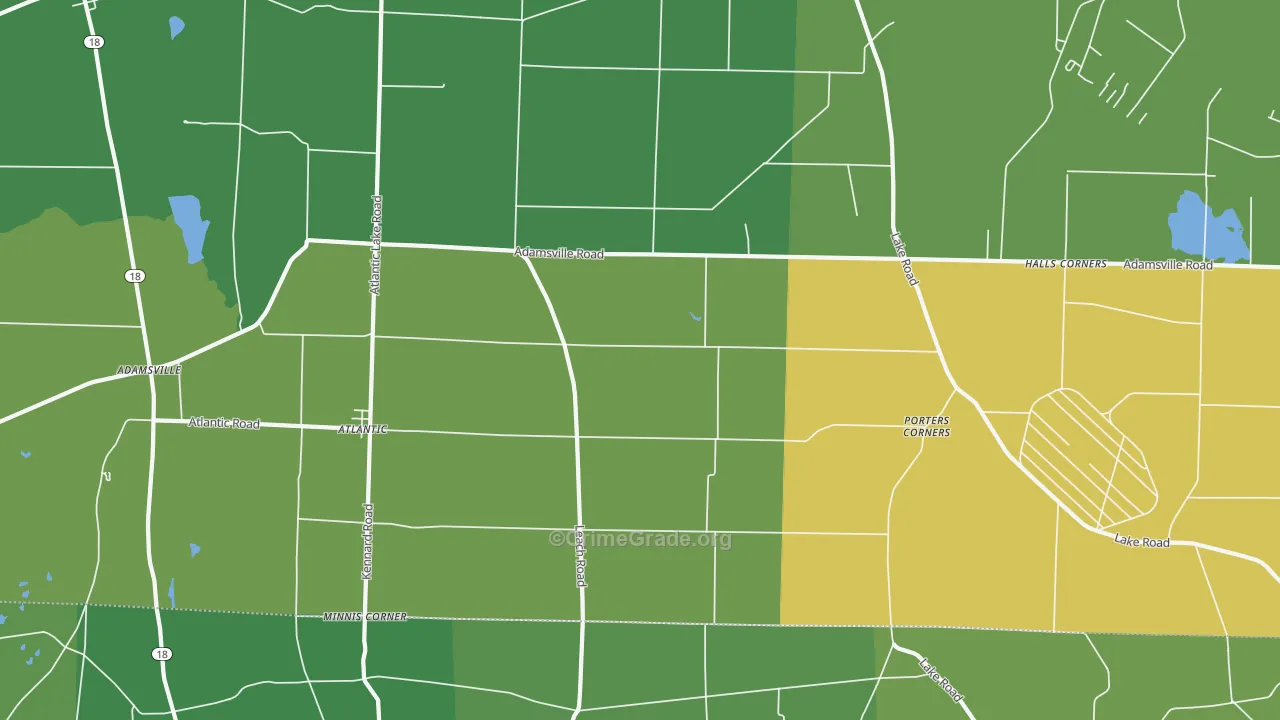16111, PA Map of Vehicle Theft Rates
