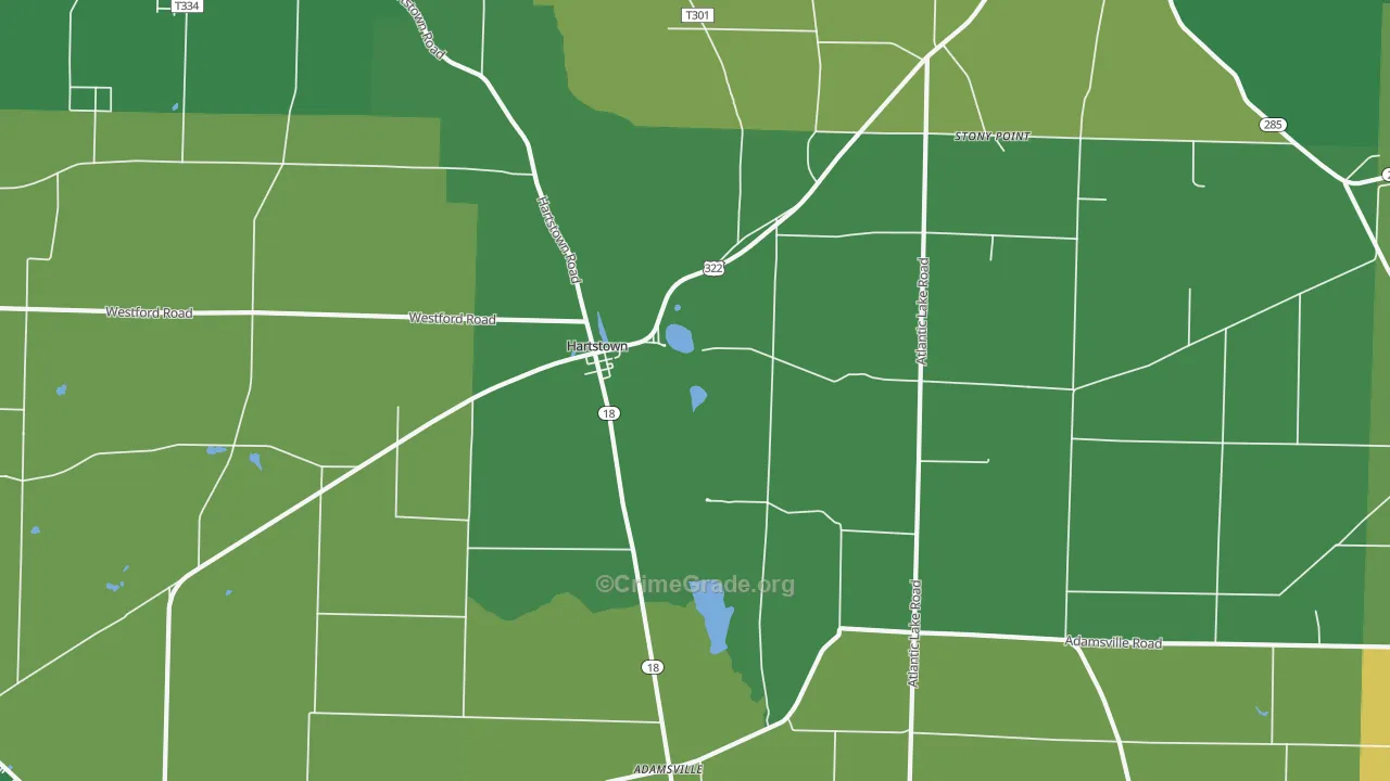 16131, PA Map of Vehicle Theft Rates