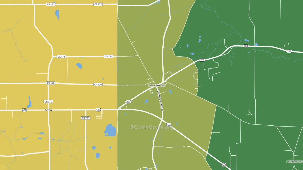 16140, PA Map of Vehicle Theft Rates