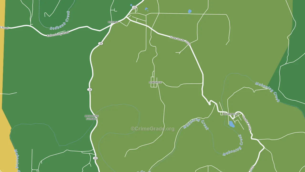 16253, PA Map of Vehicle Theft Rates