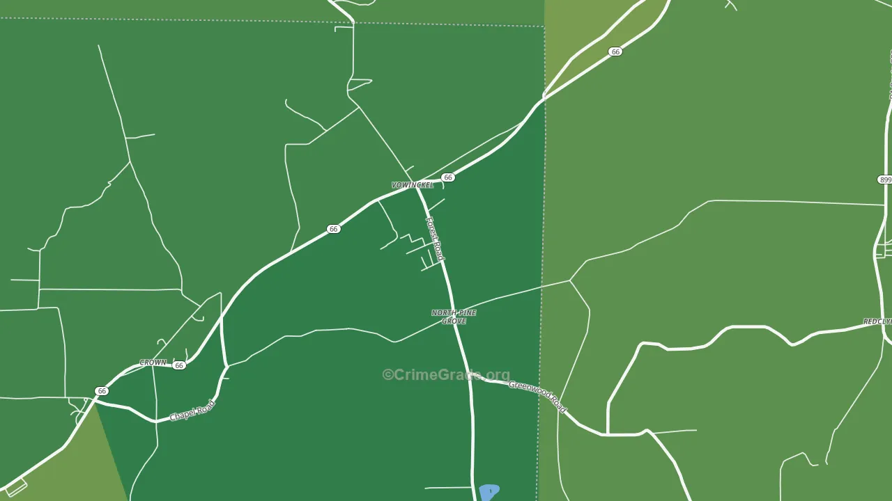 16260, PA Map of Vehicle Theft Rates