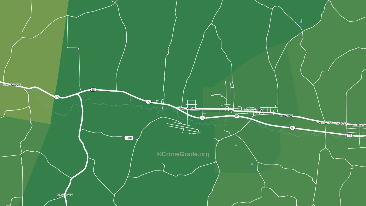 16263, PA Map of Vehicle Theft Rates