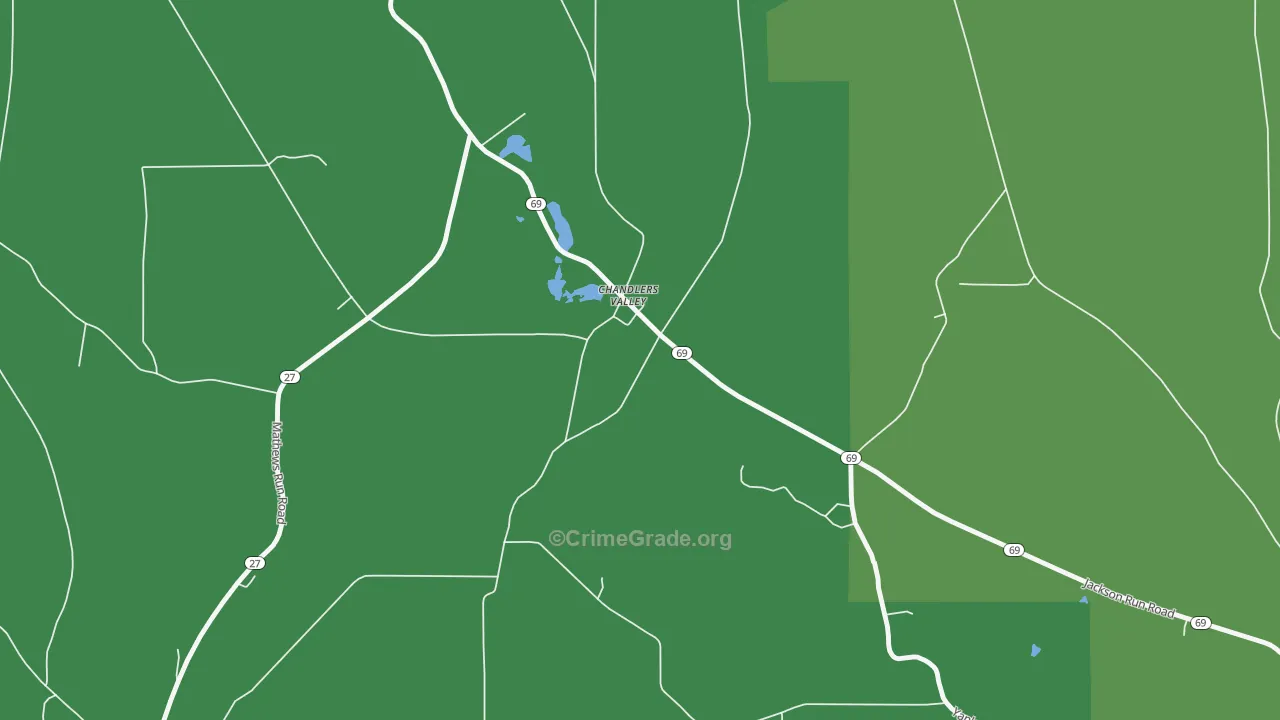 16312, PA Map of Vehicle Theft Rates